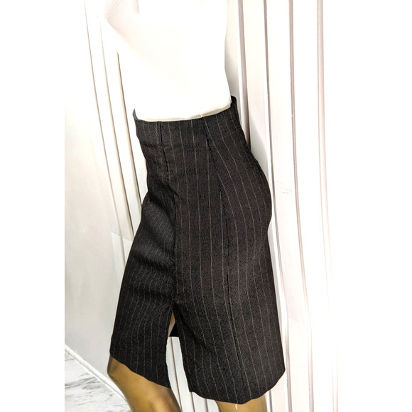 Womens Wildlife Sportswear Pencil Tube Skirt Black Print Professional Y2K Size 8 - Picture 2 of 11